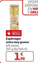 Oferta de Auchan - Espárragos Extra Muy Grueso por 1,98€ en Alcampo