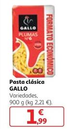 Oferta de Gallo - Pasta Clásica por 1,99€ en Alcampo