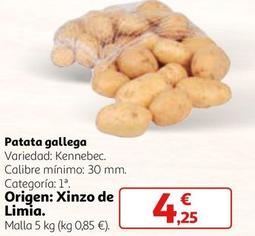 Oferta de Patata Gallega por 4,25€ en Alcampo