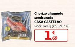 Oferta de Casa Castelao - Chorizo Ahumado Semicurado por 1,69€ en Alcampo