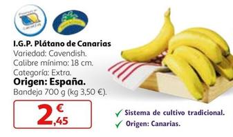 Oferta de I.g.p. Plátano De Canarias por 2,45€ en Alcampo
