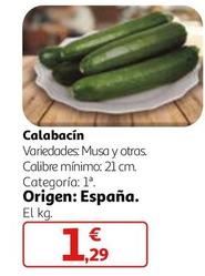 Oferta de Calabacin por 1,29€ en Alcampo