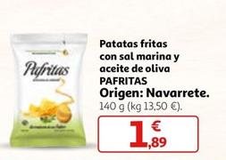 Oferta de Pafritas - Patatas Fritas Con Sal Marina Y Aceite De Oliva  por 1,89€ en Alcampo