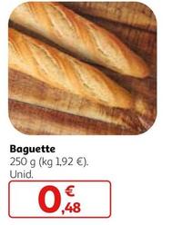Oferta de Baguette por 0,48€ en Alcampo