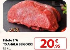Oferta de Txahala Beigorri - Filete 1ºA por 20,95€ en Alcampo