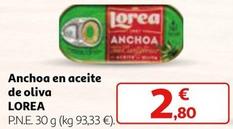 Oferta de Lorea - Anchoa En Aceite De Oliva por 2,8€ en Alcampo