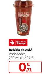 Oferta de Bebida De Cafe por 0,71€ en Alcampo