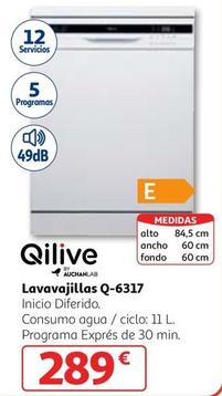 Oferta de Qilive - Lavajillas Q-6317 por 289€ en Alcampo