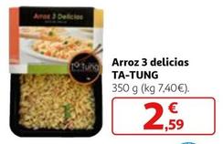Oferta de Ta Tung - Arroz 3 Delicias por 2,59€ en Alcampo
