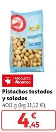 Oferta de Pistachos Tostados Y Salados por 4,45€ en Alcampo
