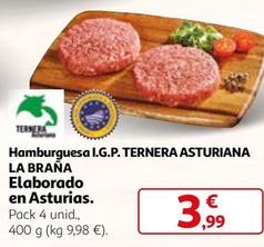 Oferta de Ternera Asturiana - Hamburguesa I.G.P. por 3,99€ en Alcampo