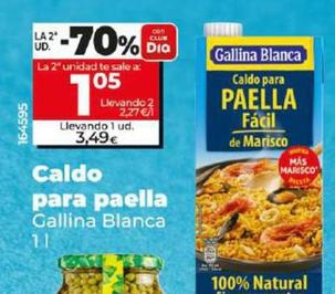 Oferta de Gallina Blanca - Caldo Para Paella por 3,49€ en Dia