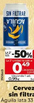 Oferta de El Aguila - Cerveza Sin Filtrar por 0,99€ en Dia