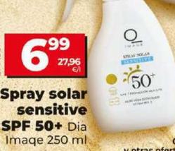 Oferta de Dia Imaqe - Spray Solar Sensitive SPF 50+ por 6,99€ en Dia