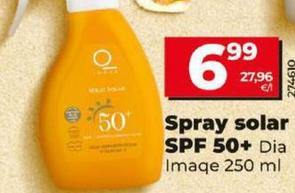 Oferta de Dia Imaqe - Spray Solar Spf 50+ por 6,99€ en Dia