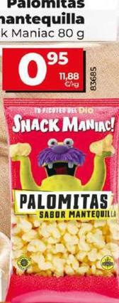Oferta de Dia Snack Maniac - Patamitas Sabor Mantequilla por 0,9€ en Dia