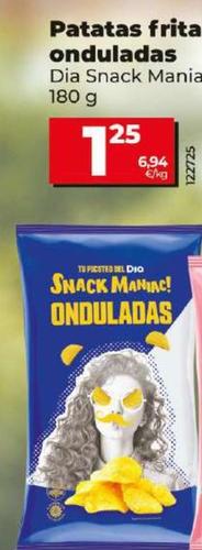Oferta de Dia Snack Maniac - Patatas Fritas Onduladas por 1,25€ en Dia
