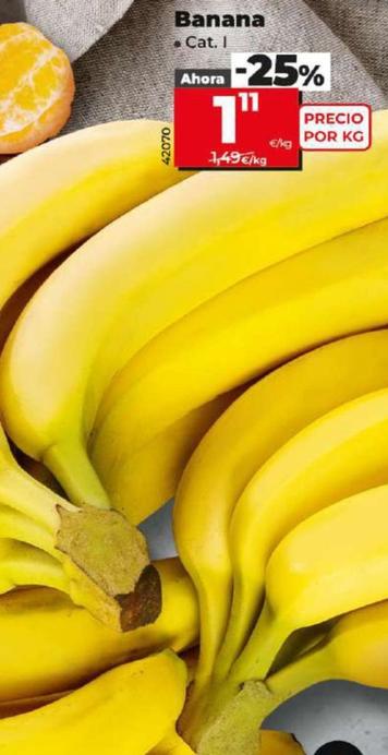 Oferta de Banana por 1,11€ en Dia