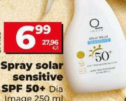 Oferta de Dia Imaqe - Spray Solar Sensitive Spf 50+ por 6,99€ en Dia