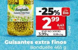 Oferta de Bonduelle - Guisantes Extra Finos por 2,99€ en Dia