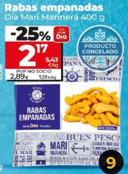 Oferta de Dia Mari Marinera - Rabas Empanadas por 2,17€ en Dia