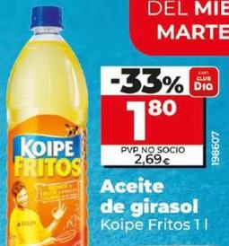 Oferta de Koipe Fritos - Aceite De Girasol por 1,8€ en Dia