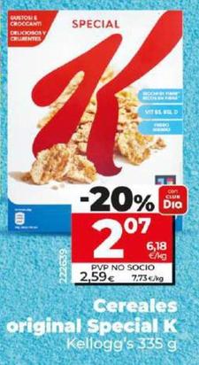 Oferta de Kellogg's - Cereales Original Special K por 2,07€ en Dia