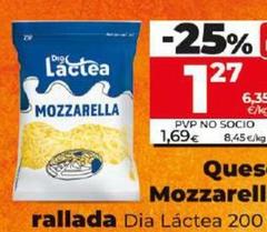 Oferta de Dia Lactea - Queso Mozzarella Rallada por 1,27€ en Dia