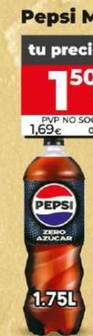 Oferta de Pepsi Max por 1,5€ en Dia