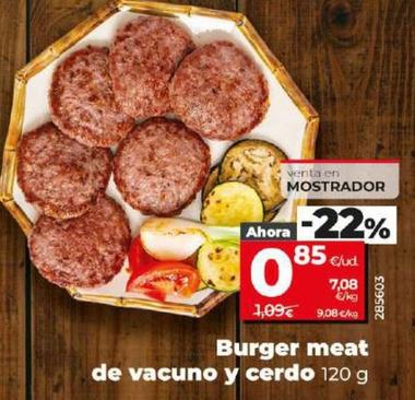 Oferta de Burger Meat De Vacuno Y Cerdo por 0,85€ en Dia
