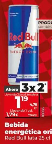 Oferta de Red Bull - Bebida Energetica Original por 1,79€ en Dia