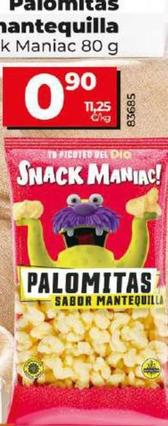Oferta de Dia Snack Maniac - Palomitas Sabor Mantequilla por 0,9€ en Dia