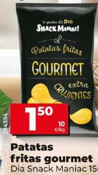 Oferta de Dia Snack Maniac - Patatas Fritas Gourmet por 1,5€ en Dia