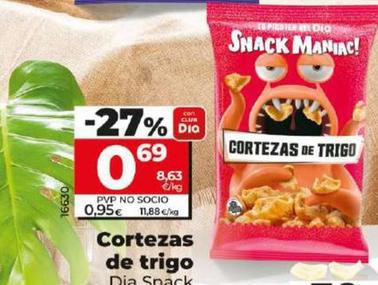 Oferta de Dia Snack Maniac - Cortezas De Triego por 0,69€ en Dia
