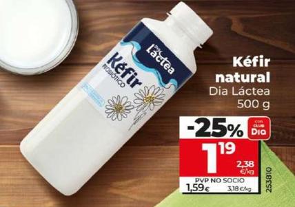 Oferta de Dia Lactea - Kéfir Natural por 1,19€ en Dia