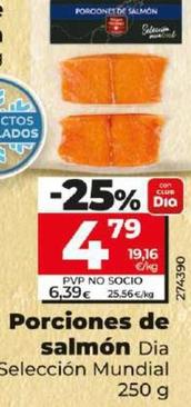 Oferta de Dia Seleccion Mundial - Porciones De Salmon por 4,79€ en Dia