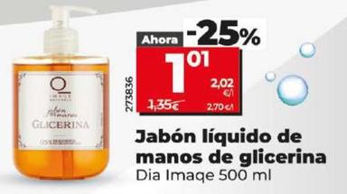 Oferta de Dia Imaqe - Jabón Líquido De Manos De Glicerina por 1,01€ en Dia