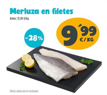 Oferta de Merluza en Filetes por 9,99€ en Ahorramas