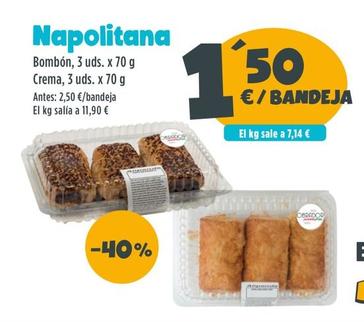 Oferta de Napolitana por 1,5€ en Ahorramas