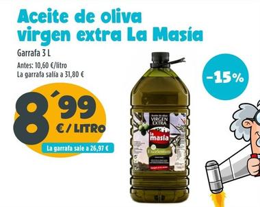 Oferta de La Masía - Aceite De Oliva Virgen Extra por 8,99€ en Ahorramas