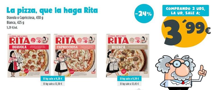 Oferta de Rita - La Pizza,Que La Haga  por 5,29€ en Ahorramas