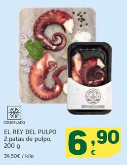 Oferta de El Rey Del Pulpo - 2 Patas De Pulpo por 6,9€ en HiperDino