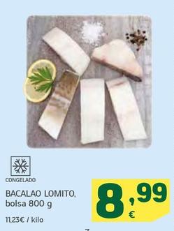 Oferta de Bacalao Lomito por 8,99€ en HiperDino