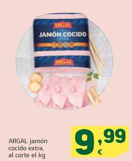 Oferta de Argal - Jamon Cocido Extra por 9,99€ en HiperDino