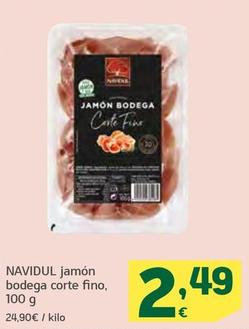 Oferta de Navidul - Jamón Bodega Corte Fino por 2,49€ en HiperDino