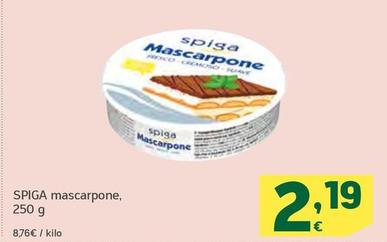 Oferta de Spiga - Mascarpone por 2,19€ en HiperDino