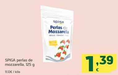 Oferta de Spiga - Perlas De Mozzarella por 1,39€ en HiperDino