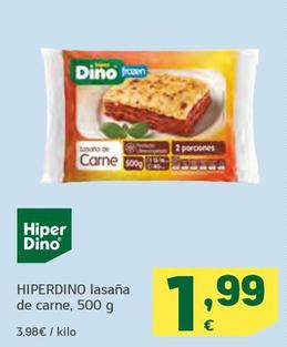 Oferta de Hiperdino - Lasana De Carne por 1,99€ en HiperDino