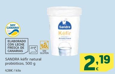 Oferta de Sandra - KEfir Natural Probioticos Yogur por 2,19€ en HiperDino