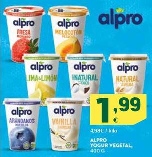 Oferta de Alpro - Yogur Vegetal por 1,99€ en HiperDino